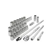 42 Pcs of Chicane 1/2" Drive Socket Set - Chrome Plated Chrome Vanadium Steel