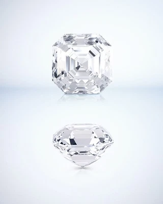 Asscher 4 CT Natural D Color Lab Grown Diamond VVS1 Certified For Making Jewelry