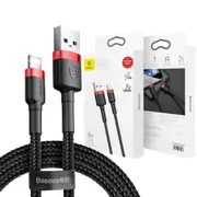 Baseus 3m USB to Lightning Braided Charging Cable Cord For iPhone 14 13 12 11 Pro Max XR XS 10 8 7 Plus 6,iPad, iPod