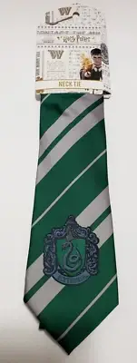 Wizarding World Harry Potter Slytherin Green Necktie Neck Tie Adult Bioworld New