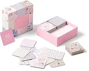 Laura Ashley Pretty Pattern Matching Game – 52 Floral Memory Cards in Decorative Gift Box – Classic Matching Game – Cognitive Brain Training & Family Fun