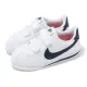 【NIKE 耐吉】休閒鞋 Cortez Basic 小童鞋 白 深藍 魔鬼氈 皮革 嬰兒鞋 小朋友(904769-106)