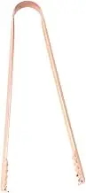 CONGARTENO 2pcs Rose Gold Stainless Steel Ice Tongs Serving Tong for Kitchen Food Folder for Sugar Cubes Ice Cubes Appetizers BBQ Home Use