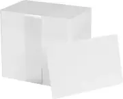 Paquete De 100 Tarjetas Blancas De Pvc Cr80 | 30 Milã©simas De