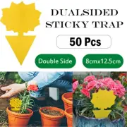 50pcs Insect Killer Dual Sided Sticky Trap Fruit Fly Whitefly Trap Gnat