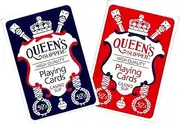 Queens Slipper Playing Cards Blue and Red Versions(Assorted Color)
