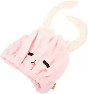 LRXIYODE Cute Ear Microfiber Hair Towel Wrap for Absorbent Drying Hat Soft Durable Quick Drying Cap for Daily Use for Home Travel Hotel Lightweight Design