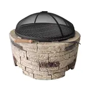 H26 2-IN-1 Multifunctional Fire Pit with BBQ Grill