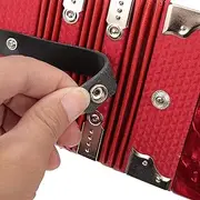 POENVFPO Accordion Concertina, Professional 20 Buttons Accordion Concertina Musical Instrument Accessory (Red)