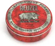 Reuzel Red Water Soluble High Sheen Pomade - No Dry Formula - Keeps High Shine And Strong Hold All Day With