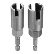 1set Nut Driver Drill Bit 12,15mm 6-Point Socket 1/4" Hex Shank Nut Setter