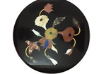 12" Marble side Table Top floral Pietra Dura Marquetry Multi Stone art Inlay