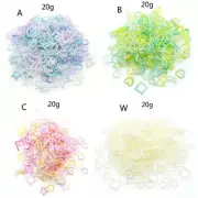 20g ABS Pearl Bow Heart Flatback Resin Charm Mixed Moon Star Resin Fillings