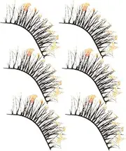 LALADEFIEE False Eyelashes Pack 3 Pairs Short Natural Makeup Accessories for Women