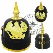 German Pickelhaube Imperial Prussian Helmet Leather German Hat Wearable Gift