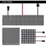 WS2812b IC LED Panel Module 8x8/8x32/16x16 Pixels Individually Addressable