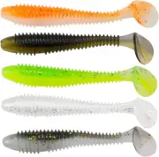 Paddle Tail Swimbaits 2 and 3 Inch Swim Bait 20/40 Pcs Fishing Worms With 5Color