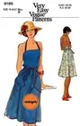 70s Halter Neck Wrap Sundress, Size 14, Vogue 9186, Sewing Pattern Reproduction