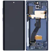 OLED Assembly W/Frame For Samsung Galaxy Note 10(Aura Glow/Silver)