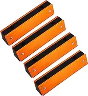 Luxshiny 4pcs Reflective Road Markers High Visibility Reflectors for Driveway and Highway Safety and Weather Resistant Essential for Nighttime Visibility and Emergency Use