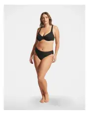[Decjuba] Rib Underwire Bikini Top in Black