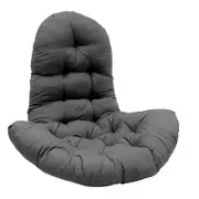 T Shape Seat Cushion for Egg Chair Seat Pad for Swing Chair Patio Furniture-Black