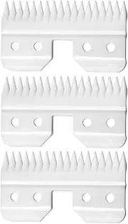 WAHFOX 3pcs Fast Feed Ceramic Blades for Oster Fast Feed Clipper Oster A5 Fast Feed Ceramic Blades Fast Feed Replacement Blade A5 Replacement Blade (3PCS)