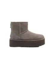 UGG Ultra Mini Platform Boots ShearlingLined Style Women Gray