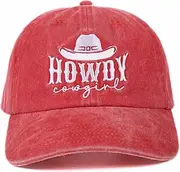 [INNObeta] Cowgirl Gifts Cap for Women, Country Girl Gifts, Funny Adjustable Embroidered Hat Gifts, Western Gifts, Cowgirl Stuff for Women, Farm Girl Gifts, 01-howdy, Medium-Large