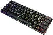 Wireless Gaming Keyboard, 60% Mechanical Compact Gaming Keyboard, 2.4Ghz/Bluetooth/Wired, with RGB Hot Swappable Switches, for Windows Laptops and PC Gamers