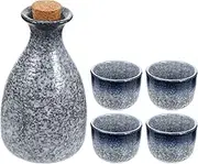 STOBAZA 1Set Japanese Style Sake Pot and Cup Sake Pot with Cups Classic Retro Design for Home Decor and Tea Parties Exquisite Craftsmanship for Hotels