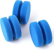 Vaguelly 5Pcs Polishing Sponges Double Sided Cleaning Scrubber for Car Maintenance Kitchen Bathroom Use Blue Extra Thick Durable Efficient Dirt Removal Tools