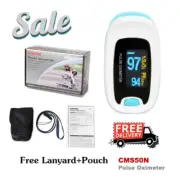 Fingertip Pulse Oximeter, Blood Oxygen, Spo2 Monitor carrying case, PR CMS50N