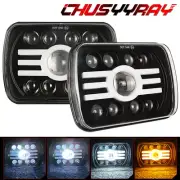 For Chevy Express 1500 2500 3500 Cargo Van Pair 7x6 5x7 LED Headlights Hi/Lo (for: Peugeot)