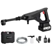 MUDIRO M-BW1 3500W Cordless Pressure Washer with 4.0Ah Batteries,220Bar 1.32 GPM Brushless Motor Portable Pressure Washe
