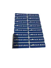 Vintage APLI Air Mail Labels Stickers X 16