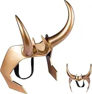Loki Helmet with Horn Movie Thor Ragnarok Norse Mythology Loki Mask Helmet Cosplay Adult Halloween Costume Party Props