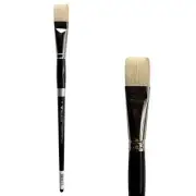 Trekell Hog Bristle Long Handle Artist Brush - Size #12 Bright