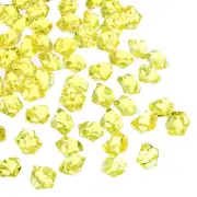 200pcs Fake Ice Rocks Acrylic Dark Gold Fake Crystals Ice Diamonds