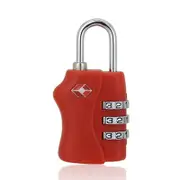 2PC 3 Digit Combination Suitcase Luggage Bag Code Lock Padlock Red