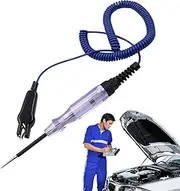 Test Light Automotive, Heavy Duty Test Light Voltage 6-24V Circuit Tester, Fuse Pen with Extended Spring Wire Probe Electric Tool for Truck