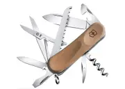 VICTORINOX EVOWOOD 17 - SWISS ARMY POCKET KNIFE - WALNUT 85 MM - 13 TOOLS