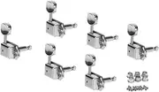 SWOOMEY Vintage Style Guitar Tuning Pegs Machine Heads Durable Silver Finish for Electric Guitars Enhances String Performance and Stability