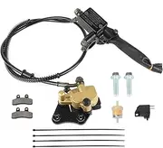 Asecupdat Front Disc Hydraulic Brake Master Cylinder Caliper Assembly and Pads for 50cc 70cc 90cc 110cc 125cc SSR Apollo RFZ Taotao Coolster SDG Chinese Pit Dirt Bike Parts