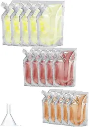 Cruise Ship Liquor Bags Flask Kit. Runner Alcohol Smuggle Booze Flask Kit