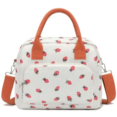 Lunch Bag for Women Girls Lunch Box Large Insulated Tote Bag Cute Strawberry ...