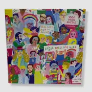 $17 Mudpuppy Sarah Walsh All Are Welcome Here 1000pc Jigsaw Puzzle