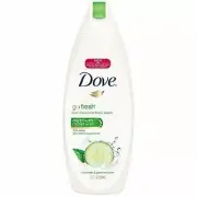 Dove Body Wash Go Fresh Softer Smoother Skin Cucumber & Green Tea 12 oz 12 Pack