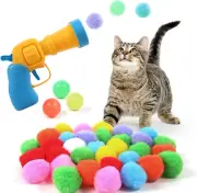 Cat Ball Toy Launcher 34pcs Toys for Indoor Cats Interactive Kitten Toys New