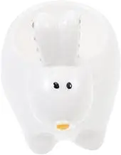 MAGICLULU 1pc White Ceramic Egg Tray Adorable Rabbit Figurine Design for Boiled Eggs for Home Kitchen Dining Table Decor Housewarming Present and Special Occasions